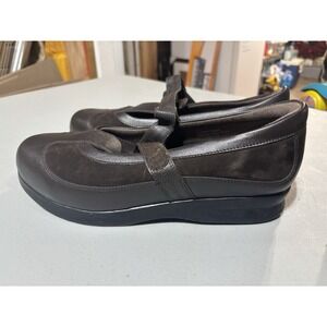 Drew‎ Desiree Mary Jane Brown Leather Casual Shoes Women Sz 12